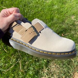 Dr. Martens JORGE II SUEDE & LEATHER SLINGBACK MULES